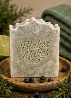 Juniper Grove Natural Soap | Handmade Cold Process Soap | Juniper Berry & Lime Essential Oils | Palm Oil Free Soap | Vegan Friendly Gift