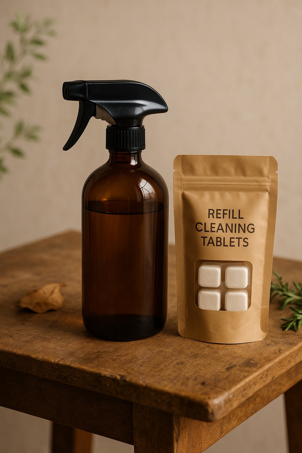 ๐ฟ Glass Cleaner Refill Tablets โ Eco-Friendly Sparkle, Naturally Pack of 4