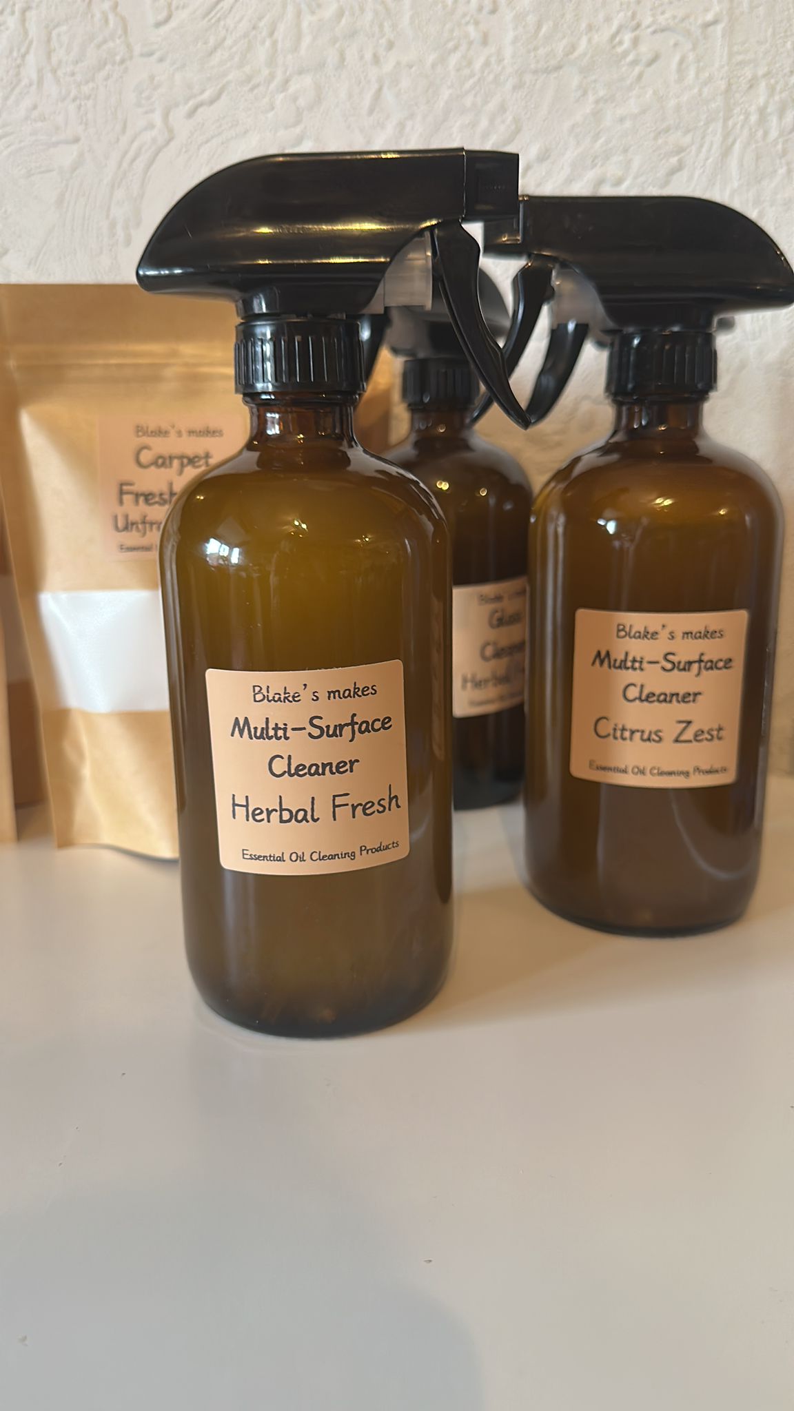 🧼 Multi-Surface Cleaner – 500ml Glass Spray Bottle Fresh