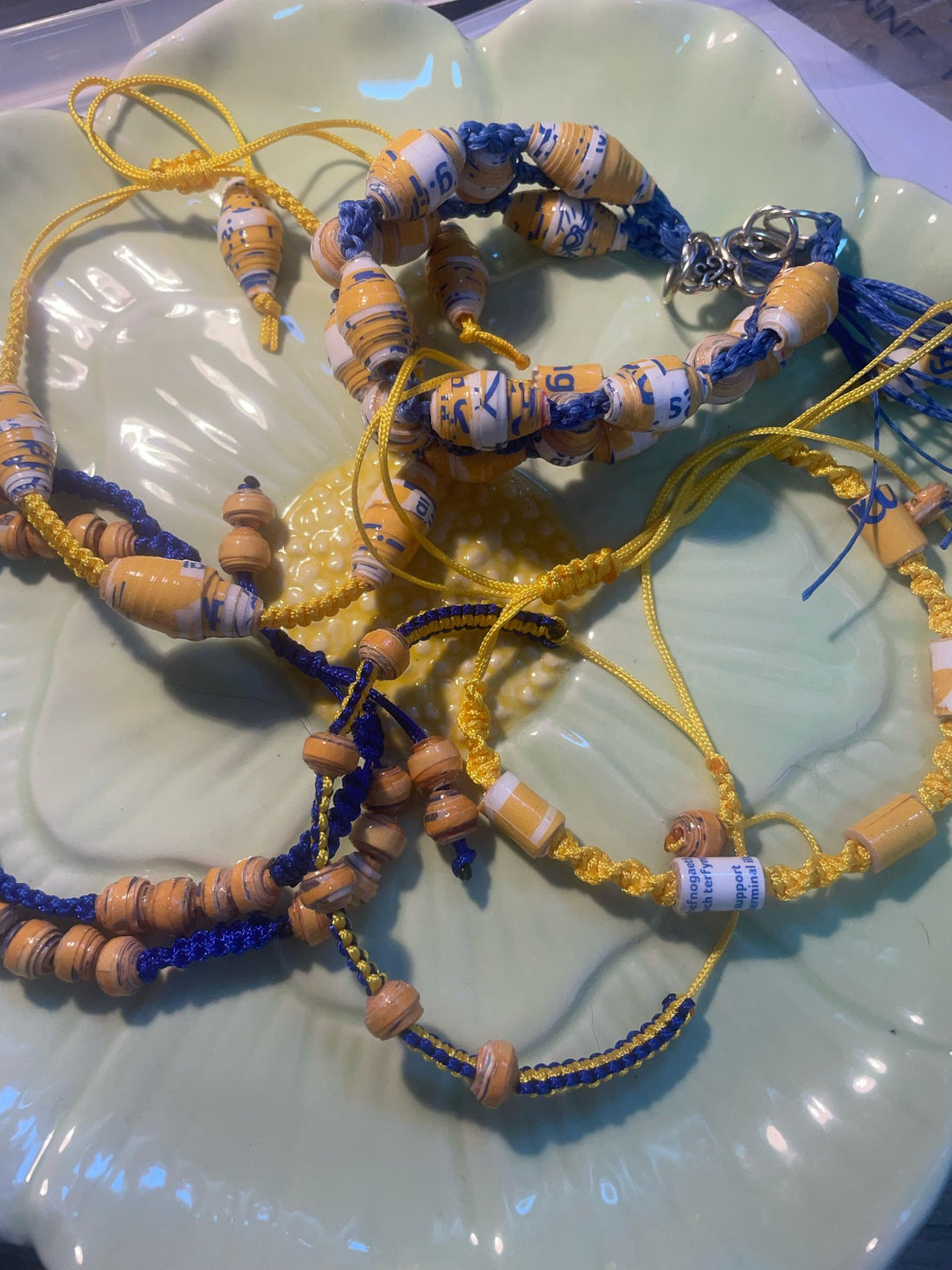 some charity bead bracelets  