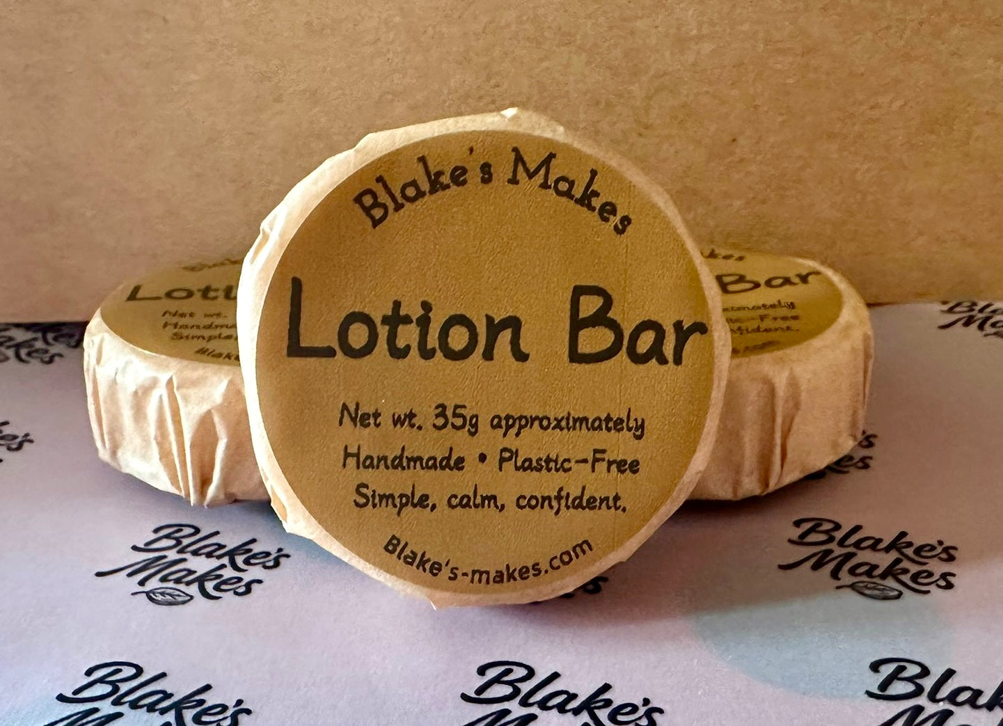Natural lotion bar