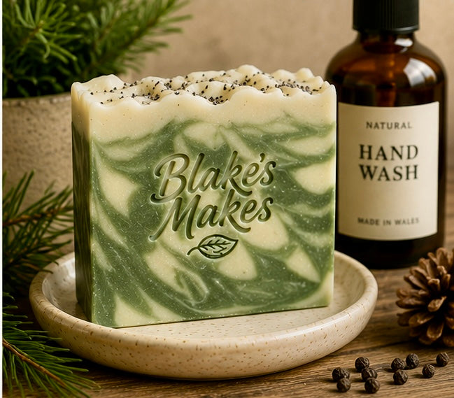 Forest Walk Handmade Soap | Pine, Sweet Orange, Cedarwood & Black Pepper Soap | Coconut Milk Cold Process Soap | Woodland Soap | Handmade in Wales