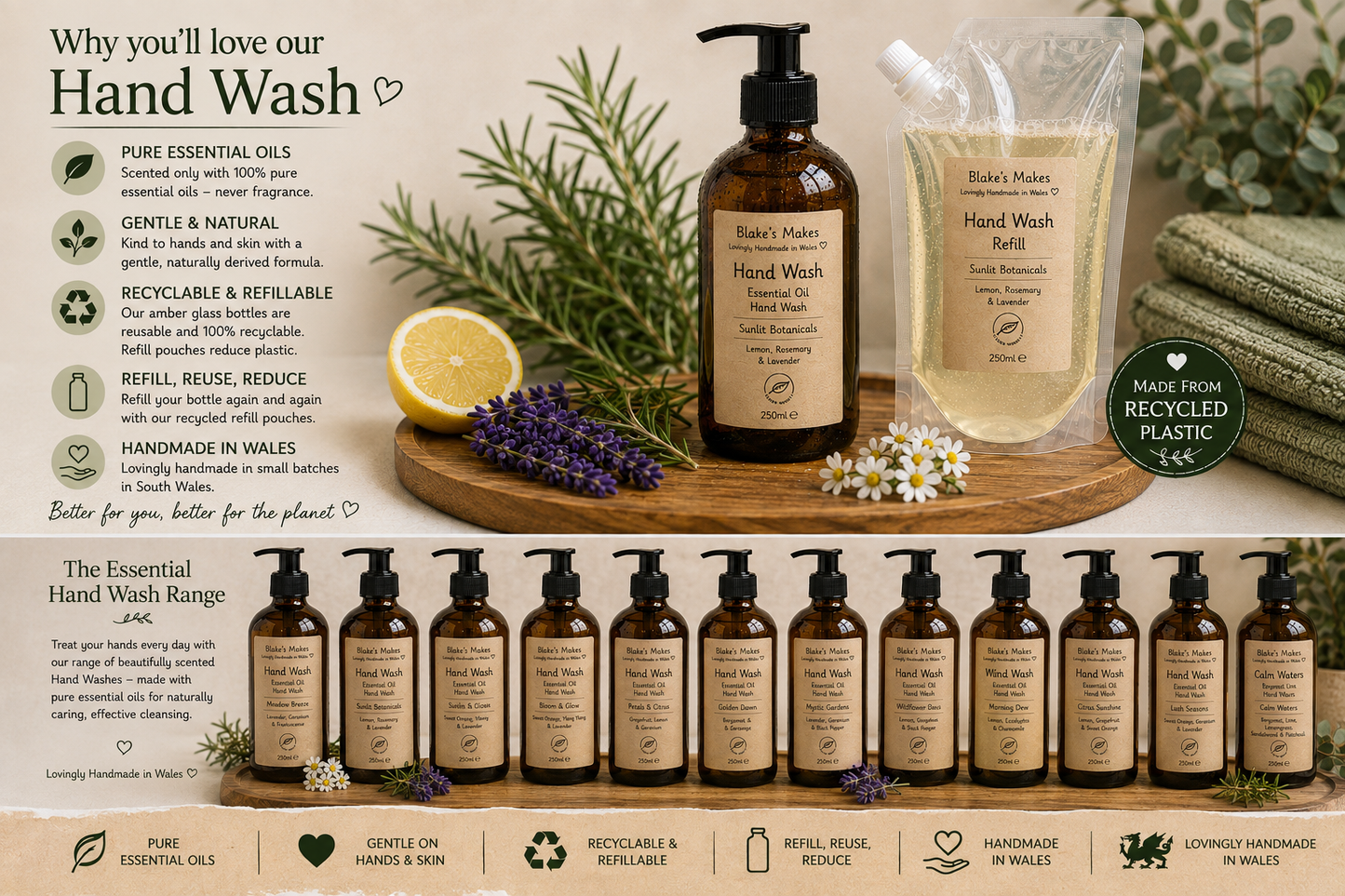 Essential Oil Hand Wash – 250ml