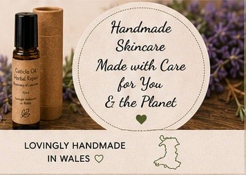 Natural Cuticle Oil | Herbal Repair | Rosemary & Lavender Nail Oil | Vegan Nail Care | Handmade in Wales