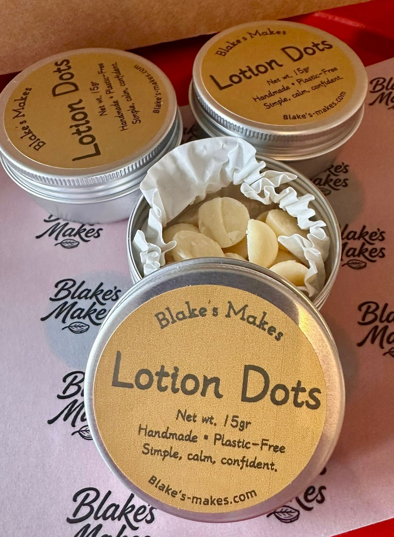 Natural lotion Dots