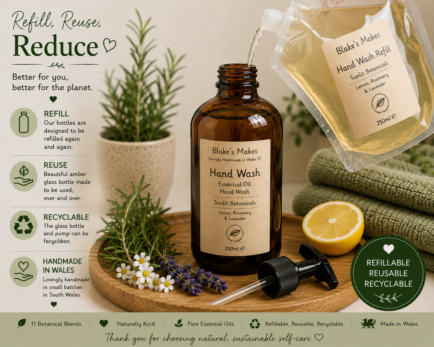 Essential Oil Body Wash – 250ml