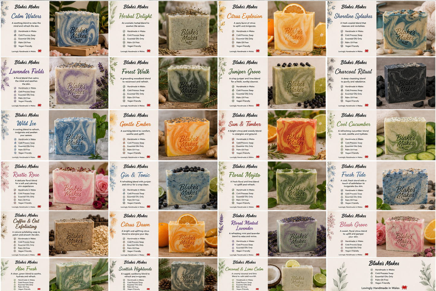 Forest Walk Handmade Soap | Pine, Sweet Orange, Cedarwood & Black Pepper Soap | Coconut Milk Cold Process Soap | Woodland Soap | Handmade in Wales