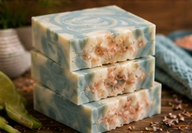 Calm Waters Handmade Soap | Lemongrass, Bergamot & Lime Soap | Cold Process Soap | Handmade in Wales