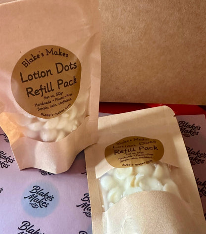 Natural lotion Dot Refill Bag