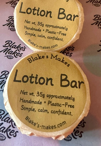 Natural lotion bar