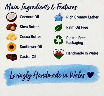 Zesty Mint Handmade Soap | Peppermint, Juniper Berry, Pine, Lemon & Grapefruit Soap | Fresh Cold Process Soap | Handmade in Wales