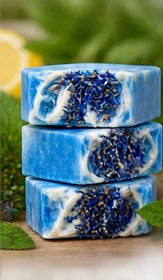 Zesty Mint Handmade Soap | Peppermint, Juniper Berry, Pine, Lemon & Grapefruit Soap | Fresh Cold Process Soap | Handmade in Wales