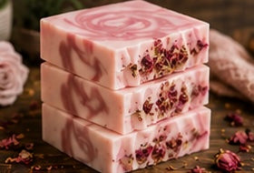 Blush Grove Handmade Soap | Peppermint, Sweet Orange & Rosemary Soap | Cold Process Soap | Natural Vegan Soap | Palm Oil Free | Handmade in Wales