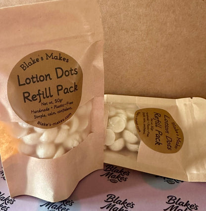 Natural lotion Dot Refill Bag