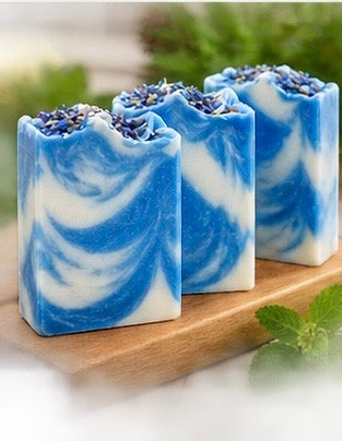 Zesty Mint Handmade Soap | Peppermint, Juniper Berry, Pine, Lemon & Grapefruit Soap | Fresh Cold Process Soap | Handmade in Wales