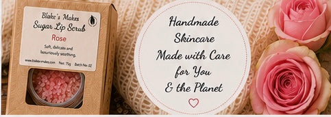Rose Sugar Lip Scrub | Vegan Lip Exfoliator | Natural Floral Lip Care | Handmade Skincare | Handmade in Wales
