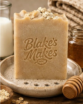 Oat & Honey Handmade Soap | Sweet Orange, Cedarwood & Frankincense | Natural Cold Process Soap | Local Honey | Handmade in Wales