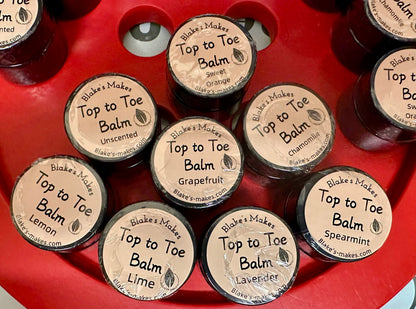 Top to Toe Balm 15ml Glass Jar