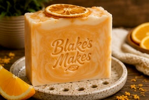 Citrus Dawn Handmade Soap | Sweet Orange & Bergamot Soap | Coconut Milk Cold Process Soap | Citrus Essential Oil Soap | Handmade in Wales