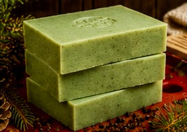 Forest Walk Handmade Soap | Pine, Sweet Orange, Cedarwood & Black Pepper Soap | Coconut Milk Cold Process Soap | Woodland Soap | Handmade in Wales
