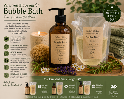 Essential Oil Bubble Bath – 250ml