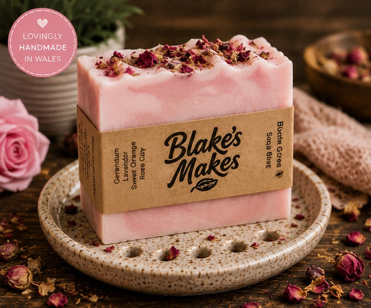 Blush Grove Handmade Soap | Peppermint, Sweet Orange & Rosemary Soap | Cold Process Soap | Natural Vegan Soap | Palm Oil Free | Handmade in Wales