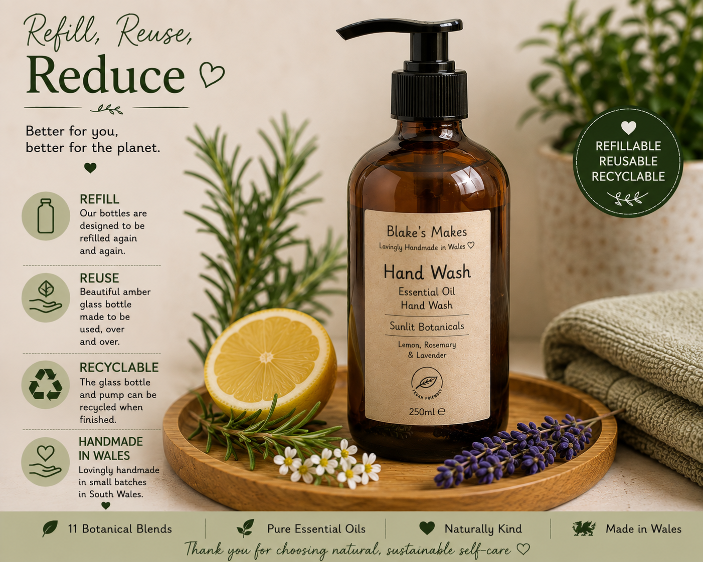 Essential Oil Hand Wash – 250ml