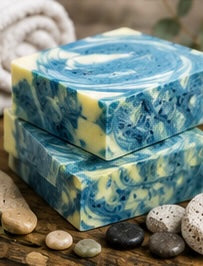 Fresh Tide Handmade Soap | Peppermint, Eucalyptus & Lime Soap | Cooling Exfoliating Soap | Cold Process Soap | Palm Oil Free | Handmade in Wales