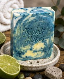 Fresh Tide Handmade Soap | Peppermint, Eucalyptus & Lime Soap | Cooling Exfoliating Soap | Cold Process Soap | Palm Oil Free | Handmade in Wales