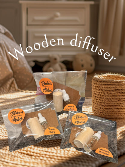 Natural Wooden Diffuser –  Fabric Inspired Fragrances