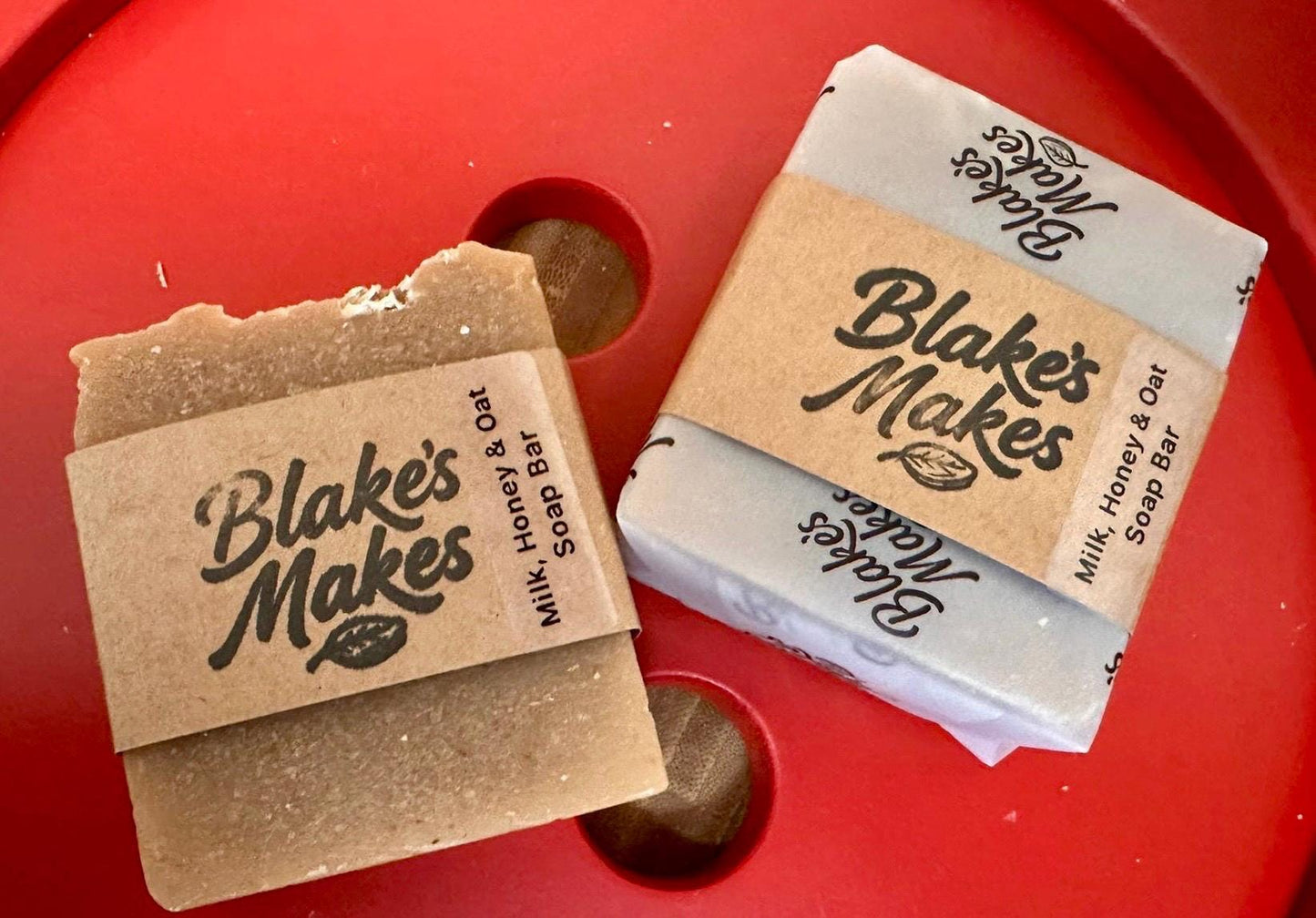 Milk Honey & Oat Soap | Handmade Cold Process Soap | Natural Oatmeal Soap | Gentle Soap | Palm Oil Free | Handmade in Wales