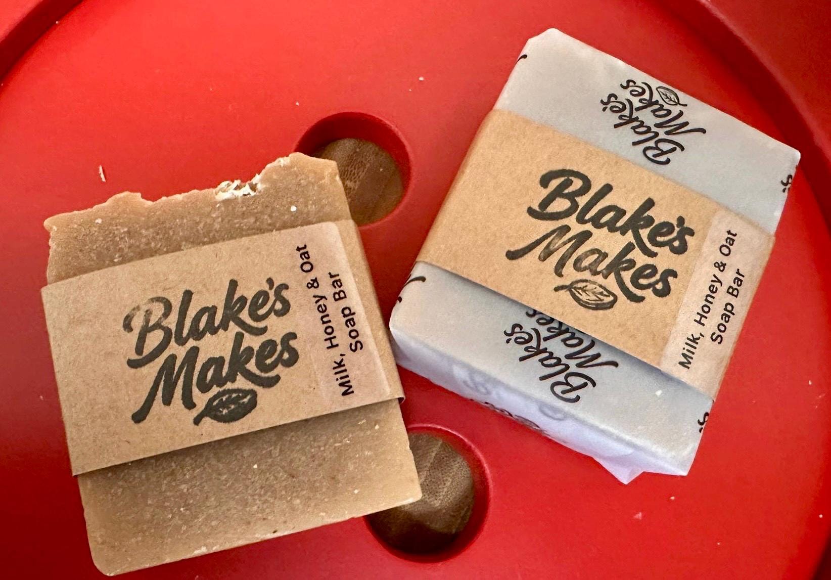 Milk Honey & Oat Soap | Handmade Cold Process Soap | Natural Oatmeal Soap | Gentle Soap | Palm Oil Free | Handmade in Wales