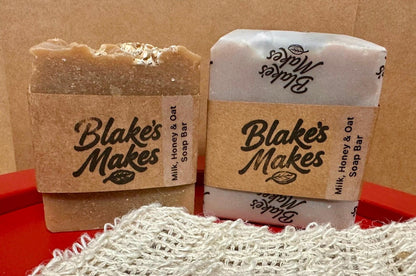 Milk Honey & Oat Soap | Handmade Cold Process Soap | Natural Oatmeal Soap | Gentle Soap | Palm Oil Free | Handmade in Wales