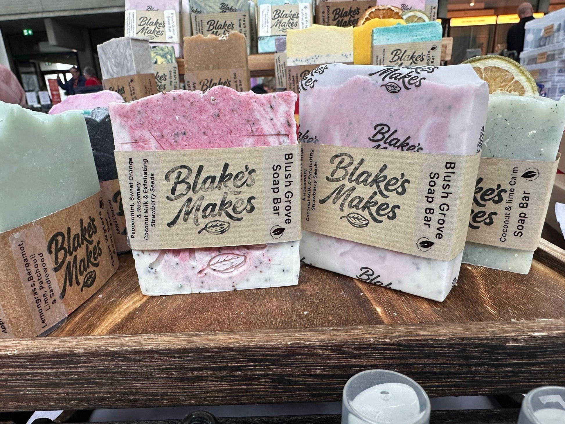 Blush Grove Handmade Soap | Peppermint, Sweet Orange & Rosemary Soap | Cold Process Soap | Natural Vegan Soap | Palm Oil Free |