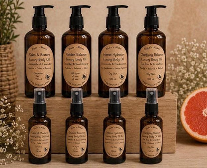 Intense Hydration.Luxury Body Oil | Frankincense & Chamomile | Dry Skin Moisturiser | Deep Hydration | Handmade in Wales