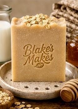 Milk Honey & Oat Soap | Handmade Cold Process Soap | Natural Oatmeal Soap | Gentle Soap | Palm Oil Free | Handmade in Wales