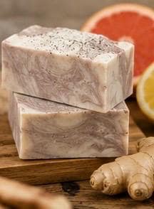Citrus Root Handmade Soap | Cold Process Soap with Grapefruit, Bergamot & Ginger | Palm Oil Free Natural Soap | Handmade in Wales