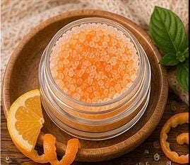 Sweet Orange Sugar Lip Scrub | Vegan Lip Exfoliator | Natural Citrus Lip Care | Handmade Skincare |