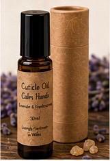 Natural Cuticle Oil | Calm Hands | Lavender & Frankincense Nail Oil | Vegan Cuticle Treatment | Handmade in Wales