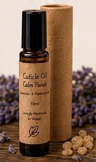 Natural Cuticle Oil | Calm Hands | Lavender & Frankincense Nail Oil | Vegan Cuticle Treatment | Handmade in Wales