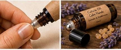 Natural Cuticle Oil | Calm Hands | Lavender & Frankincense Nail Oil | Vegan Cuticle Treatment | Handmade in Wales