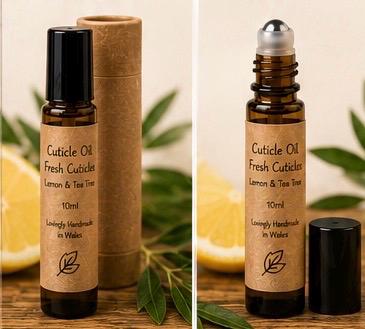 Natural Cuticle Oil | Fresh Cuticles | Lemon & Tea Tree Nail Oil | Vegan Nail Care | Handmade in Wales