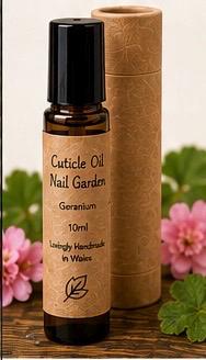 Natural Cuticle Oil | Nail Garden | Geranium Nail Oil | Vegan Cuticle Treatment | Handmade in Wales