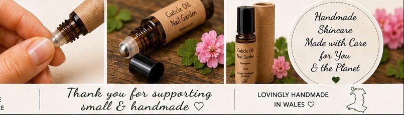 Natural Cuticle Oil | Nail Garden | Geranium Nail Oil | Vegan Cuticle Treatment | Handmade in Wales