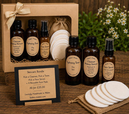 Build Your Own Skincare Gift Bag | Cleanser, Toner & Face Serum | Handmade in Wales