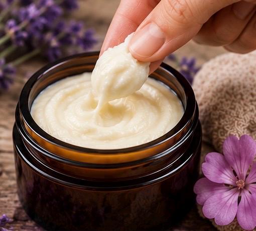Lavender Fields Body Butter 90g | Lavender Geranium Neroli & Ylang Ylang | Essential Oil Skincare | Handmade Welsh Wales