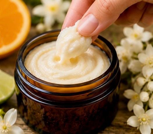 Jasmine Meadows Body Butter 90g | Jasmine Bergamot & Citrus Essential Oils | Vegan Body Butter | Handmade Welsh Skincare Gift