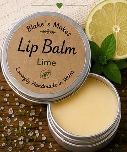 Lime Lip Balm – Fresh Citrus Lip Care, Nourishing Vegan Balm, Handmade in Wales, 15ml