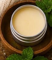 Spearmint Lip Balm – Fresh Mint Lip Care, Nourishing Vegan Balm for Dry Lips, Handmade 15ml Tin