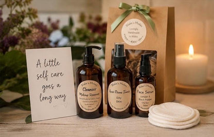 Build Your Own Skincare Gift Bag | Cleanser, Toner & Face Serum | Handmade in Wales